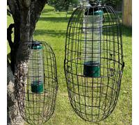 Selections Large Squirrel Proof Hanging Bird Feeder Protection Cage (Set Of 2)