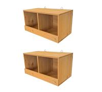 Large Wooden Pigeon Birdhouse Garden Nest Box (Pack of 2)