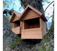 Selections Large Wooden Robin Birdhouse Garden Nest Boxes (Pack of 2)