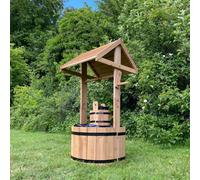 Selections Large Outdoor Wooden Wishing Well Garden Planter