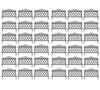 Selections Lattice Black Plastic Garden Lawn Edging (45Cm X 35Cm) - 40 Panels
