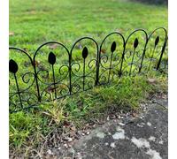 Selections Leaf Design Steel Garden Lawn Edging (45Cm X 41Cm) - 5 Panels