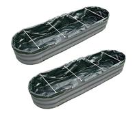 Selections Liner for Oval Metal Raised Vegetable Bed (176cm x 51cm) - Pack of 2