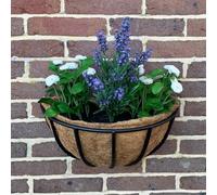 Selections Manor Garden Black Metal Wall Basket Manger Hayrack Planter (40Cm)