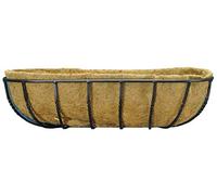 Selections Manor Wall Trough Metal Garden Planter with Coco Liner (75cm)