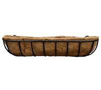 Selections Manor Wall Trough Metal Garden Planter with Coco Liner (90cm)