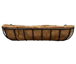 Selections Manor Wall Trough Metal Garden Planter with Coco Liner (90cm)