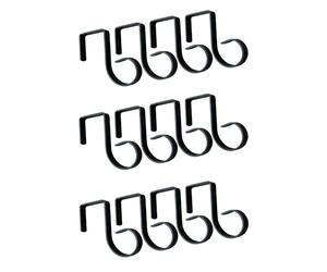 Selections Metal Bracket Over Fence Panel Garden Hanging Hooks - Pack of 12