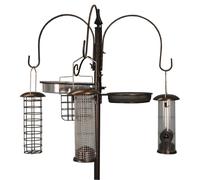 Selections Metal Complete Bird Feeding Station with 4 Feeders