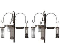 Selections Metal Complete Bird Feeding Station With 4 Feeders (Pack Of 2)
