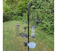 Selections Metal Complete Bird Feeding Station With 5 Feeders
