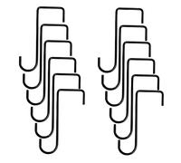 Selections Metal Garden Fence Panel Hooks Brackets Hangers (15cm) - Pack of 12