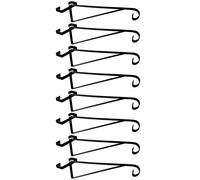 Selections Metal Hanging Basket Brackets Hooks Hangers for Concrete Fence Posts - Pack of 8