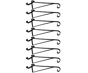 Selections Metal Hanging Basket Brackets Hooks Hangers for Concrete Fence Posts - Pack of 8