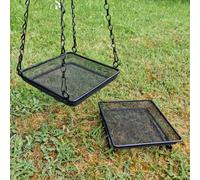 Selections Metal Hanging & Ground Bird Seed & Nut Feeder Tray (Pack Of 2)