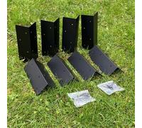 Selections Metal Raised Vegetable Bed Corner Brackets (Pack Of 8)