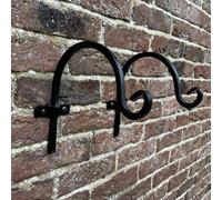 Selections Metal Round Garden Hanging Basket Hooks Brackets Hangers (20cm) - Pack of 2