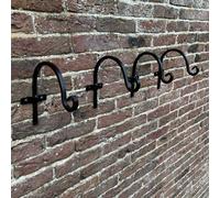 Selections Metal Round Garden Hanging Basket Hooks Brackets Hangers (20cm) - Pack of 4