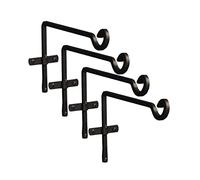 Selections Metal Square Garden Hanging Basket Brackets (29cm) - Pack of 4