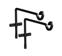Metal Square Hanging Basket Brackets (29cm) Set of 2