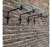 Metal Square Hanging Basket Brackets (29cm) Set of 4