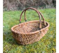 Selections Natural Willow Wicker Garden Trug Basket