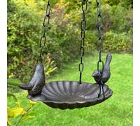 Selections Ornamental Hanging Cast Iron Garden Wild Bird Bath Feeder