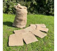 Selections Pack Of 10 Large Hessian Jute Potato & Vegetable Storage Sacks