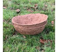 Selections Pack Of 2 Round Coco Hanging Basket Planter Liner (35Cm)