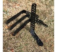 Selections Pack Of 4 Steel Multi-Purpose Right Angle Brackets (21Cm)