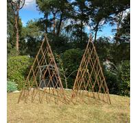 Pair of Expanding Willow Garden Obelisks (1.2m)