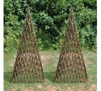Selections Pair Of Expanding Willow Garden Obelisks (1.5M)