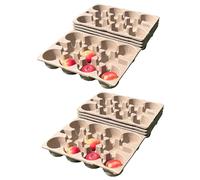 Selections Paper Fibre Cardboard Apple & Fruit Storage Trays (12 Holes) - Pack of 10