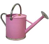 Selections Pink & Chrome Colour Metal Watering Can (9 Litre)