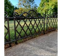 Selections Plastic Lawn Edging Lattice Panels (45Cm X 35Cm) - Set Of 5