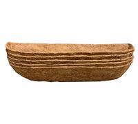 Selections Preformed Coco Liner Extra Deep for Garden Wall Basket Hayrack Trough Planter (75cm / 30 Inch) - Pack of 5