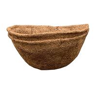 Selections Preformed Half Round Coco Liner for Garden Wall Basket Hayrack Planter (30cm / 12 Inch) - Pack of 2