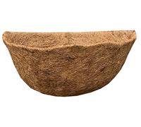Selections Preformed Half Round Coco Liner for Garden Wall Basket Hayrack Planter (40cm / 16 Inch)