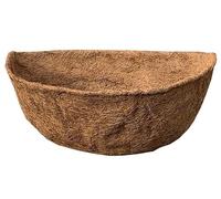 Selections Preformed Half Round Coco Liner for Garden Wall Basket Hayrack Planter (50cm / 20 Inch)