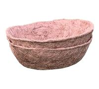 Selections Preformed Round Coco Liner for Garden Hanging Basket (35cm / 14 Inch) - Pack of 2