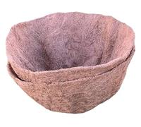 Selections Preformed Round Coco Liner for Garden Hanging Basket (40cm / 16 Inch) - Pack of 2