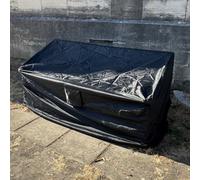 Selections Premium Waterproof 3 Seater Garden Bench Cover in Black 420D (1.6m)