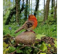 Selections Robin On A Stone Resin Garden Ornament
