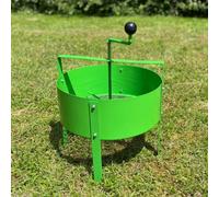 GFJ438 Rotary Soil Compost Sieve Screener with 8mm Mesh, Spring-Loaded Handle, Easy to Use - Wheelbarrow Setup for Fine Soil and Debris