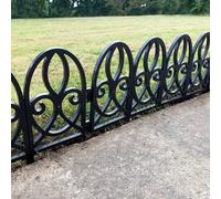 Selections Set Of 10 Plastic Lawn Edging Traditional Panels (56Cm X 30Cm)