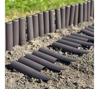 Selections Set Of 16 Plastic Wood Effect Garden Lawn Edging Panels (27.5Cm X 24Cm)