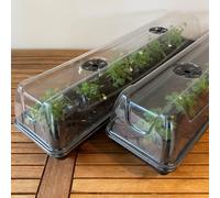 Set of 2 Jumbo Electric Heated Windowsill Plant & Seed Propagators (80cm)