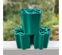 Selections Set Of 3 Green Plastic Garden Lawn Edging (9M X 15Cm Roll)
