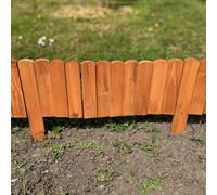 Selections Set Of 3 Wooden Lawn Edging Log Roll Style Panels (200Cm X 20Cm)