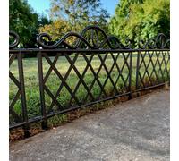 Set of 5 Plastic Lawn Edging Lattice Panels (45cm x 35cm)